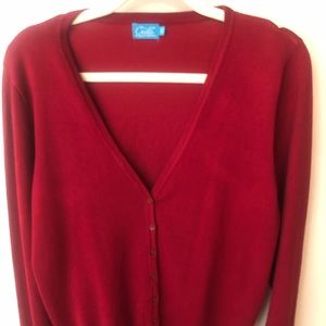 Cielo Red long sleeve sweater.